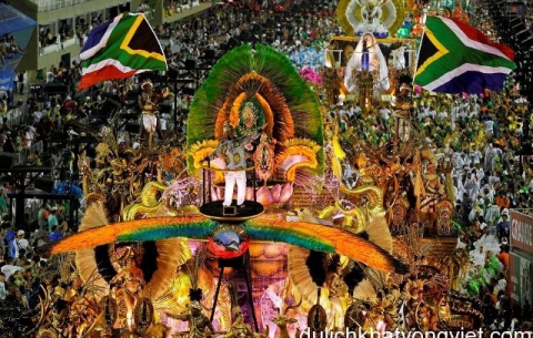 Sắc màu của lễ hội Rio Carnival lớn nhất Brazil